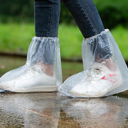 10 Pairs Disposable Waterproof Shoe Covers for
