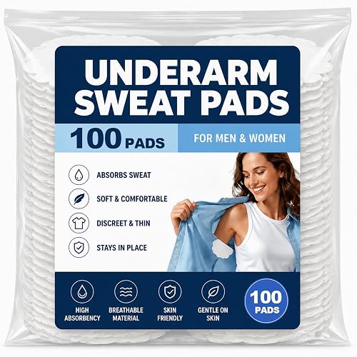 100 Pack Underarm Sweat Pads - Armpit