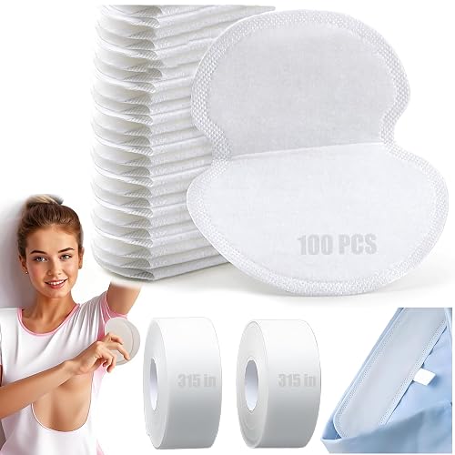 100 Pcs Invisible Underarm Sweat Pads +