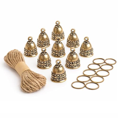 10pcs Solid Brass Bells Handmade Small Bells