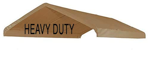 10X20 Heavy Duty Beige Canopy Top Cover