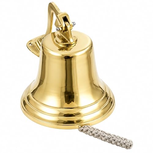 11" H Brass Ship Bell Polished