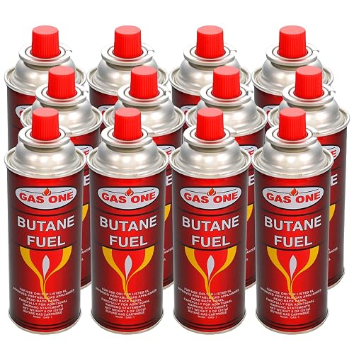 12 Butane Fuel GasOne Canisters for Portable