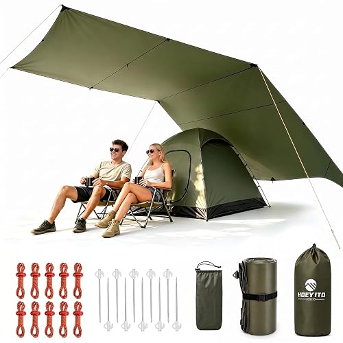 17x10 FT Large Camping Tarp Waterproof