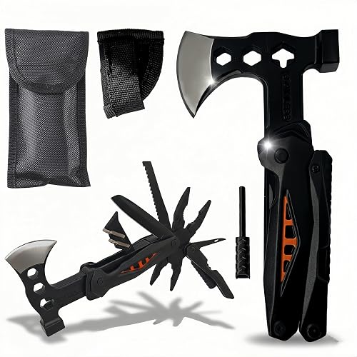 18-in-1 Multitool Hatchet Camping Axe with Hammer