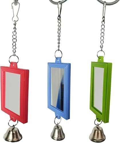 1Pc Random Color Pet Bird Mirror with