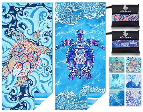 2 Pack Microfiber Lightweight Beach Towel Sand