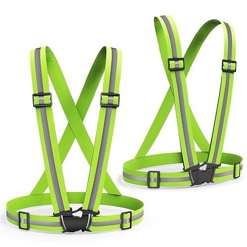 2 Packs Reflective Vest Running Gear