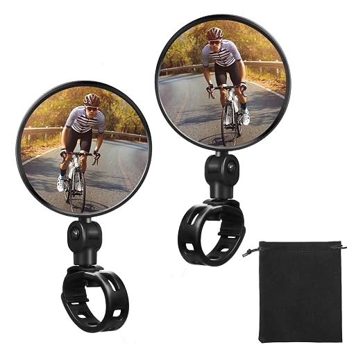 2 Pieces Bike Mirror Cycling Rear Mirror