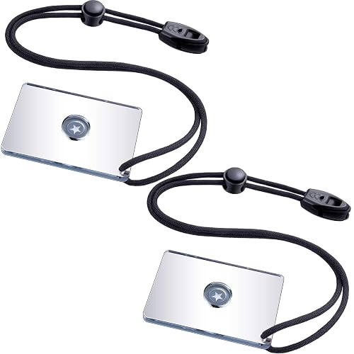 2 Pieces Signal Mirror Survival Reflective Mirror