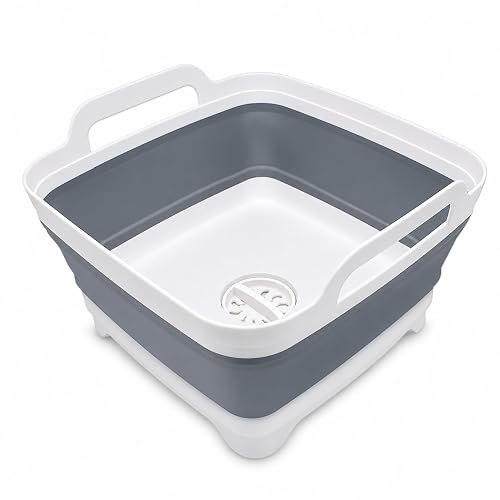 2.4 Gal Collapsible Dish Basin with Drain