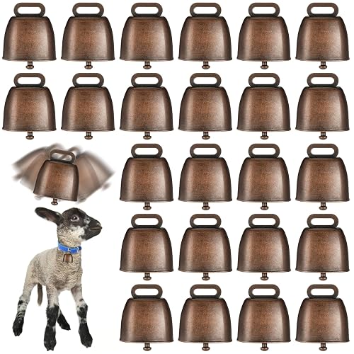 24 PCS Grazing Copper Bells Vintage Craft