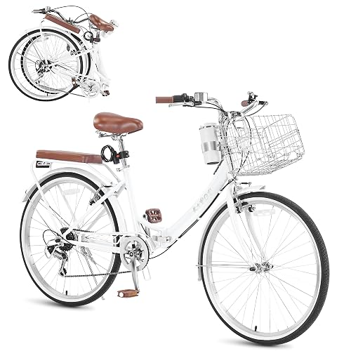 24/26 Inch Foldable Beach Cruiser Bike for