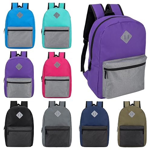24-Pack 17" Classic Backpacks - Bookbags in