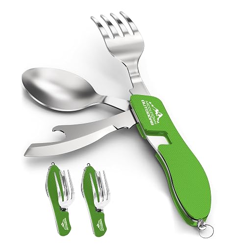 2Pcs Flatware Foldable Utensils Detachable Portable