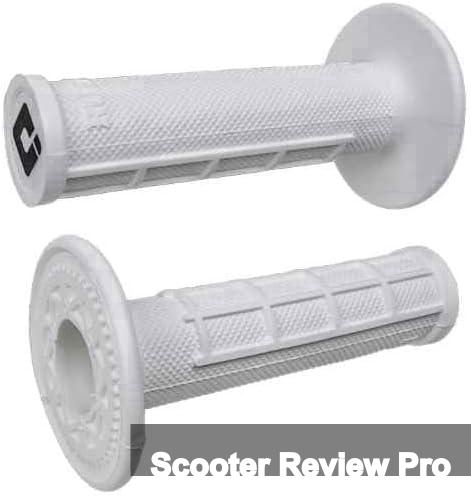 MPP+ ODI Ruffian Half Waffle MX Motorcycle Dirtbike E-Bike Soft Compound Rubber Grips Pro White for Twist Throttle Made in The USA Review