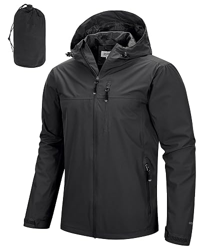 33 000ft Men's Packable Rain Jacket Lightweight