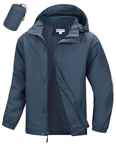 33 000ft Men's Packable Rain Jacket Waterproof