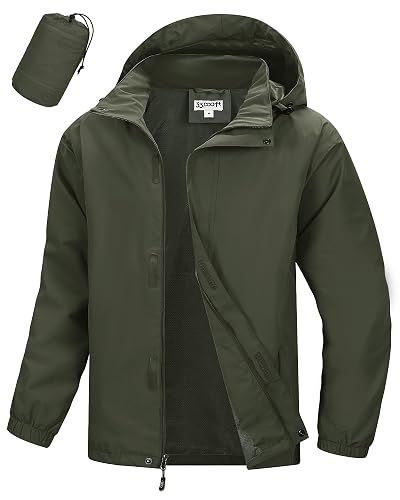 33 000ft Men's Packable Rain Jacket Waterproof