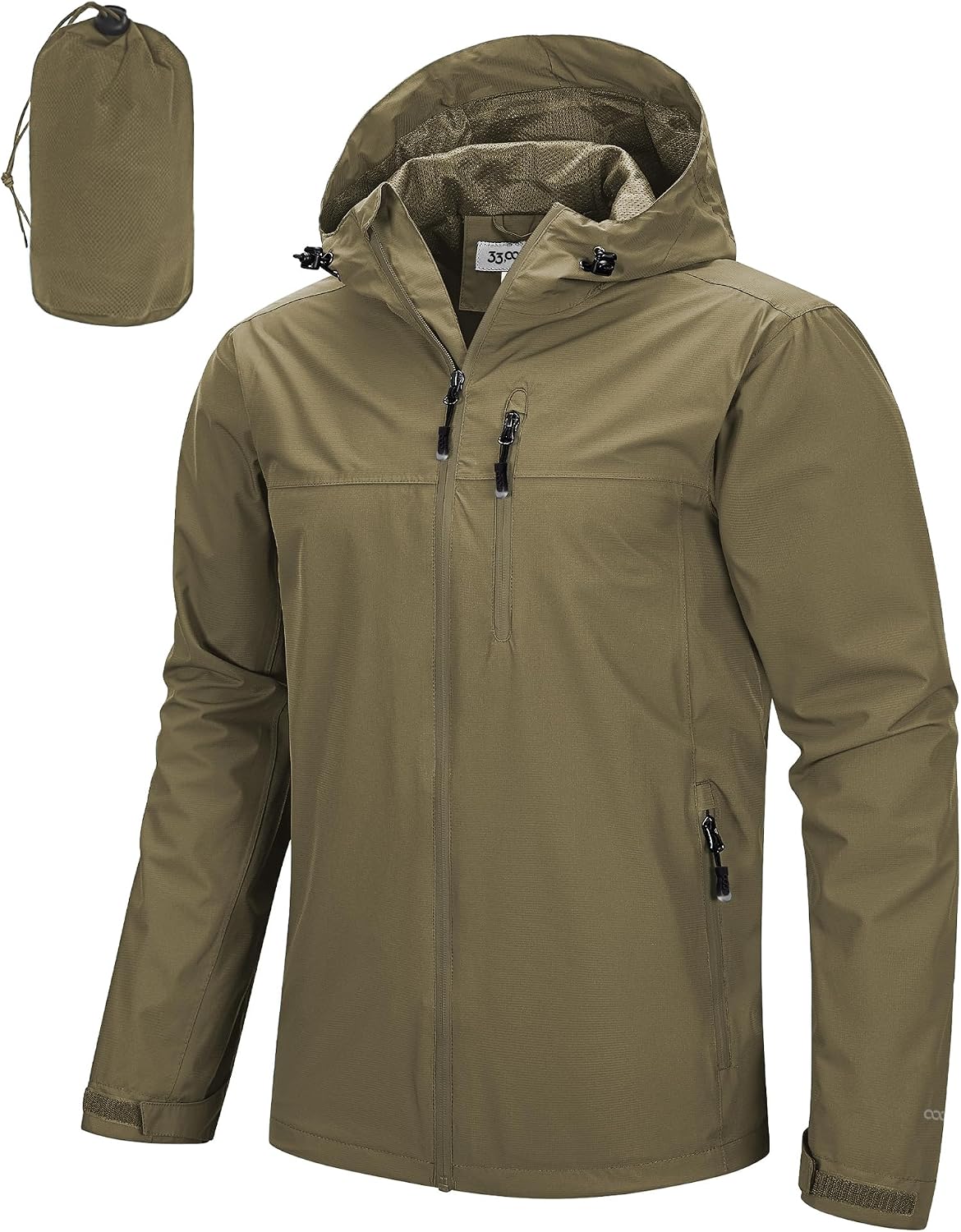 33000ft Mens Packable Rain Shell Jacket