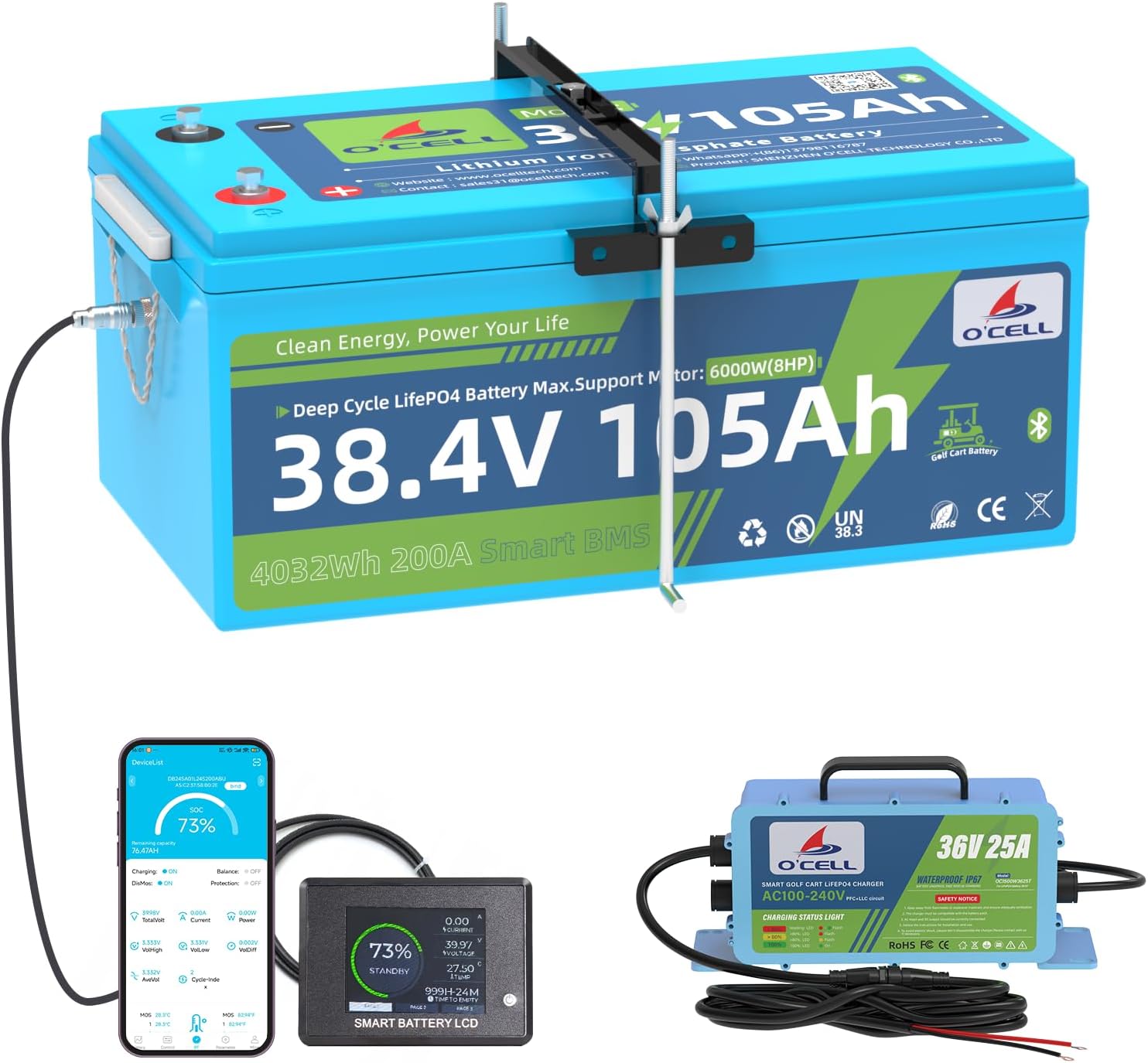 36V Lithium Golf Cart Battery