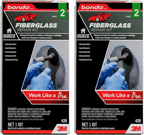 3M Bondo Fiberglass Resin Repair Kit