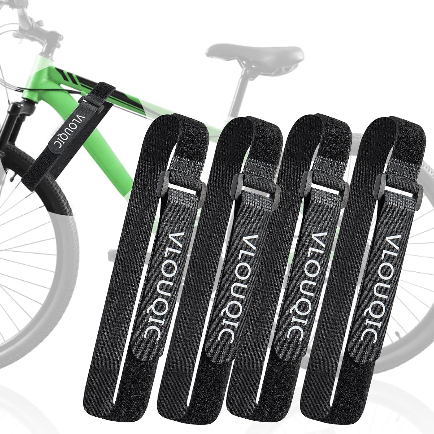 4-Pack Bike Rack Wheel Straps: Adjustable Stabilizers for Car Carriers