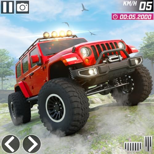 4X4 Off road Mountain Climb Jeep Driving