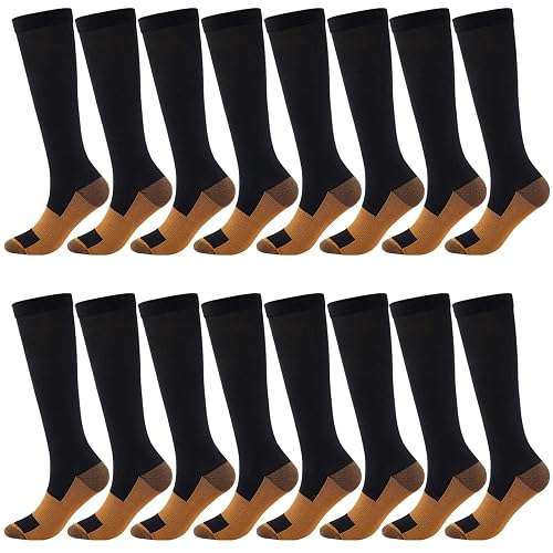 5-8 Pairs Compression Socks for Men Circulation