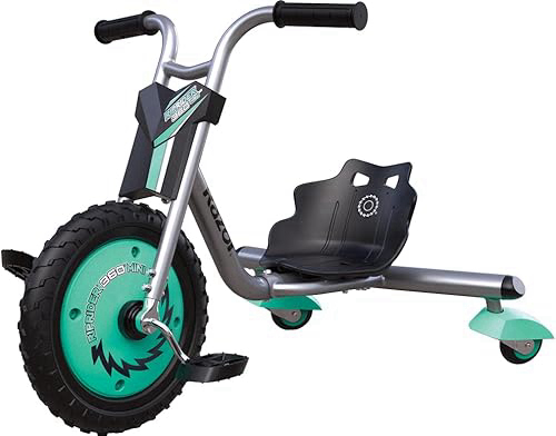 Razor RipRider 360 Mini, 360 Degrees Spinning Caster Trike, Dual Inclined Rear Casters for Easy Spinning and Drifting, Durable Welded Steel Frame and Fork, Adjustable Bucket Seat