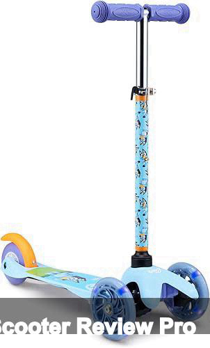 Self Balancing Kick Scooter with Light Up Wheels, Extra Wide Deck, 3 Wheel Platform, Foot Activated Brake, 75 lbs Limit, Kids & Toddlers Girls or Boys, for Ages 3 and Up