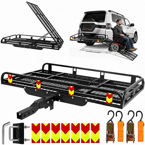 55"x35"x9" Trailer Hitch Cargo Carrier