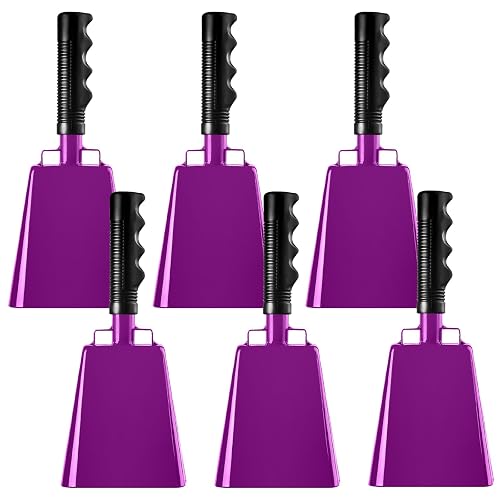 6 PCS Metal Cowbell with Handles