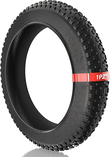 1PZ THS-Y5H Fat Bike Tire 20x4.0/26x4.0 inch Fat Tire High-Performance and All-Terrain Folding Replacement MTB Bicycle Tire with Street or Trail Riding