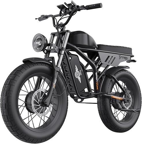 Freego Electric Bike for Adults, Dual Motor & Dual Battery, 2000W/48V/40Ah/55Ah, 20