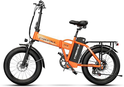 1000W Folding Electric Bike, 48V 20AH Large Removable Battery E Bike, 30+MPH, 80 Miles Max Range, 20