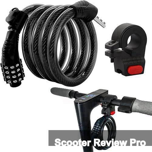 E Scooter Lock, Bike Combination Cable Locks Compatible with Xiaomi M365/Max/GXL/Ninebot/Segway/Motor/Bicycle Lock 4 ft Long/0.472In Scooter Anti-Theft Ideal 4 Digit/12 Steel Cable Review