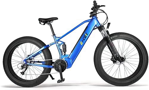 ETEK Peak eBikes for Adults - Bafang MID-Drive 750W Electric Mountain Bikes - 26