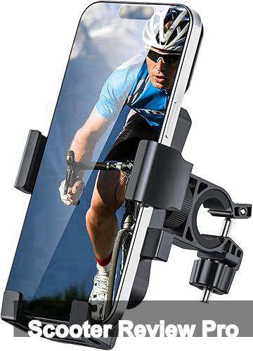 Bike Phone Holder Mount, Secure Handlebar Phone Mount Holder for Bike and Motorcycle, Suitable for iPhone and 4.5-6.8