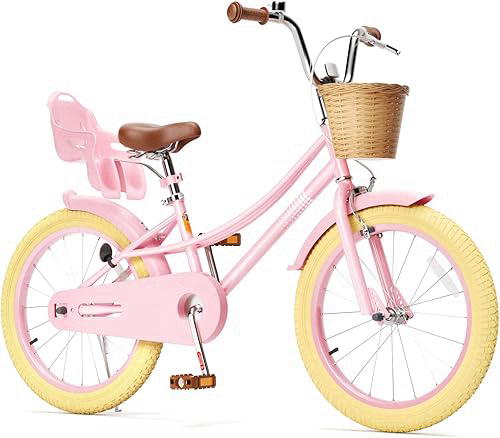 XJD Girls Bike for 2-12 Years Old Kids 12-20 Inch Toddler Bike | with Training Wheels | & Basket