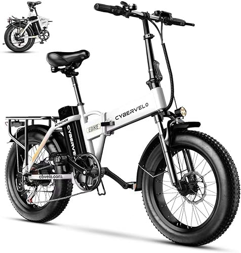 1000W Folding Electric Bike, 48V 20.8AH Large Removable Battery E-Bike, 30+MPH, 80 Miles Max Range, 20