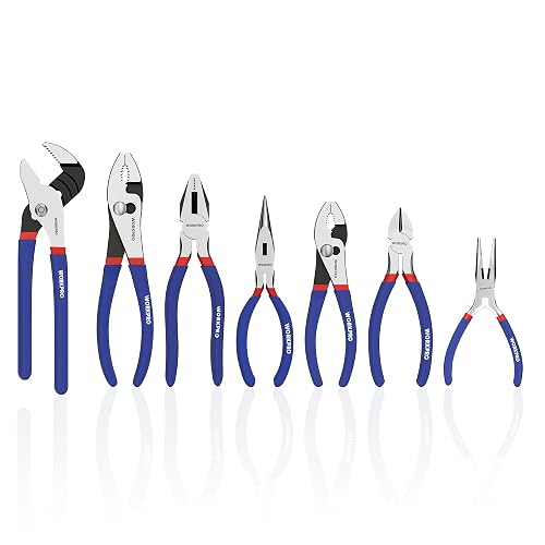 7-piece WORKPRO Pliers Set with Groove Joint
