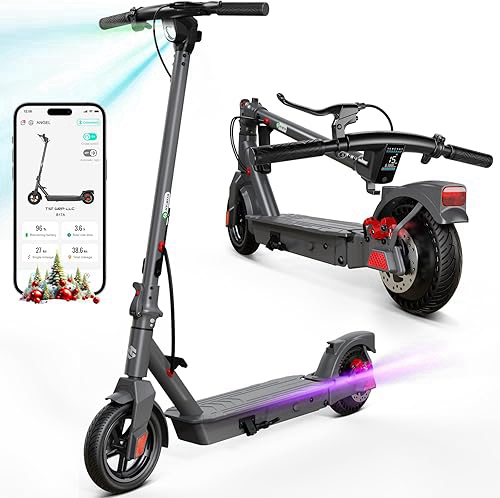 TST Electric Scooter,500W/700W Peak Motor,15/30 Miles Range,18/23 Mph,Foldable E-Scooter with App Control,Last 1 Miles Adult Scooter for Commuting