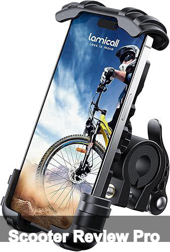 Lamicall Bike Phone Holder, Motorcycle Mount - Motorcycle Phone Holder, Handlebar Cell Phone Clamp, Scooter Phone Clip for iPhone Air 17 Pro Max, 16 15 Pro Max Plus, S20, More 4.7 to 6.8