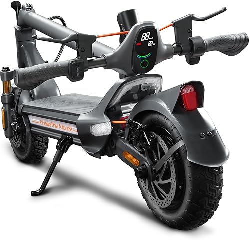 Electric Scooter, 1200W/3200W Motor, 31MPH Speed & 40-50 Miles Long Range,10.5'' Off Road Pneumatic Tire Scooter with Dual Brake & Dual Suspension Commuting E-Scooter for Adults and Teens