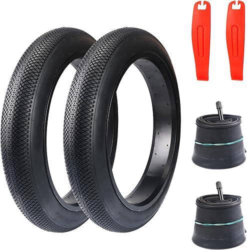 WEEROCK 20/24/26 X 3.0 Inch E-Bike Tires Bike Fat Tire Bicycle Tyre Folding Bead Tires Compatible with 20
