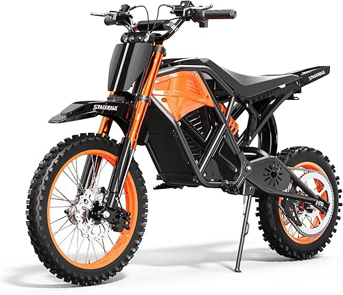 48V Electric Dirt Bike for Adults/Teens,3000W Peak Power Electric Motorcycle for Adults, 37.5MPH Top Speed & 60 Miles Long Range, Hydraulic Brakes, Mountain Off-Road Ebike for Adults/Teens