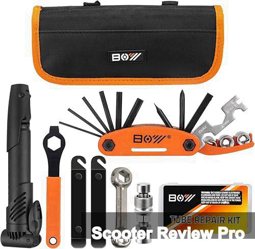 Bicycle Repair Bag With Tire Pump, Portable Tool Kit for Camping Travel - Bike Glueless Patches, Maintenance Essentials All in One Safety Kit Review