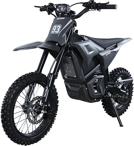 EM5 Electric Dirt Bike w/Light & Display, Off-Road Motorcycle 2600W 3 Speed Modes (Max 40MPH) 48V Range 53MI,14