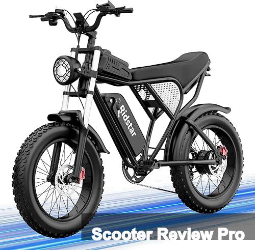Electric Bike for Adults Q20, 2000/1500W, 37/30MPH,52V 40AH,48V/20AH E-Bike,30-180 Miles Electric Motorcycle, 20